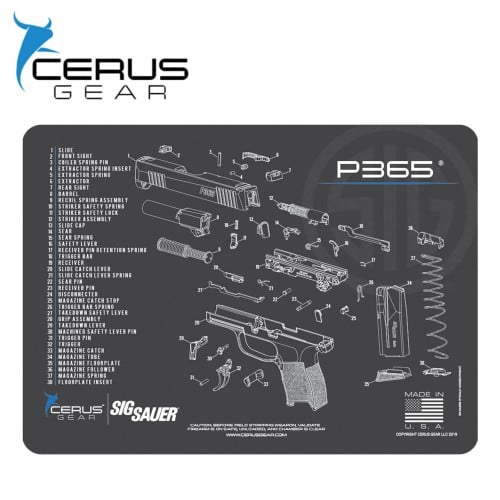 SIG Sauer Gun mat P365 - بساط تنظيف