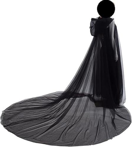 عباية زفاف وحفلات بغطاء الراس شيفون بطول الارض