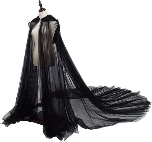 عباية زفاف وحفلات بغطاء الراس شيفون بطول الارض