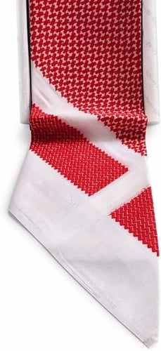 شماغ احمر بخطوط بيضاء من ZAF