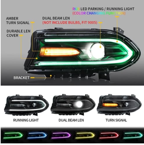 انوار/شمعات شارجر RGP امامية