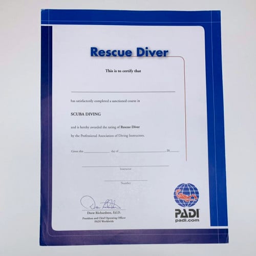 شهادات غواص انقاذ