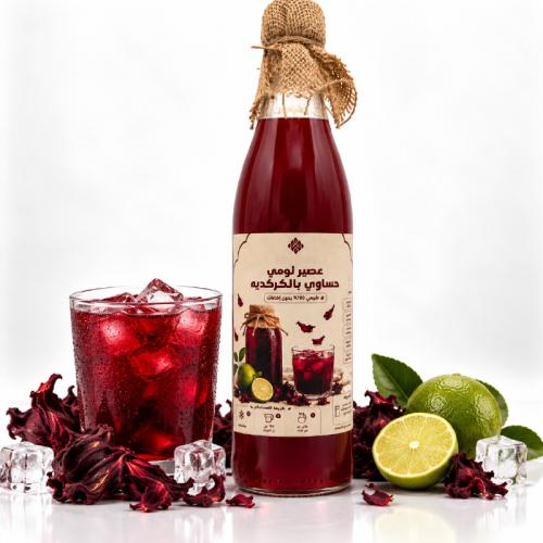 Loomi juice with hibiscus concentrate