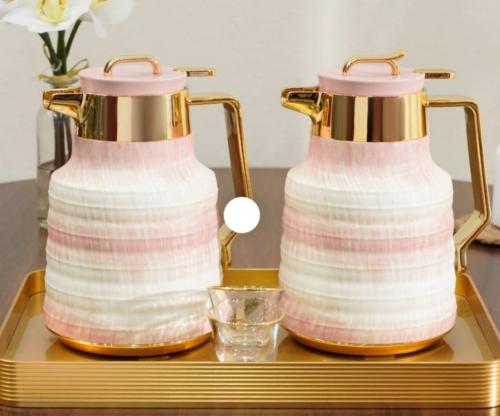 طقم ترامس وردي مذهب