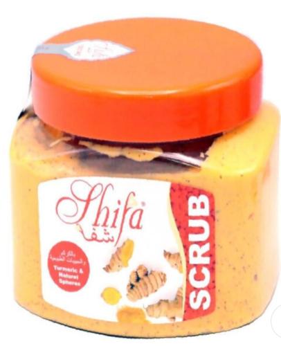 سنفره للوجه للجسم بالكركم والحبيبات الطبيعيه