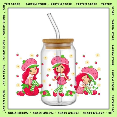 كاس زجاج - strawberry shortcake 4