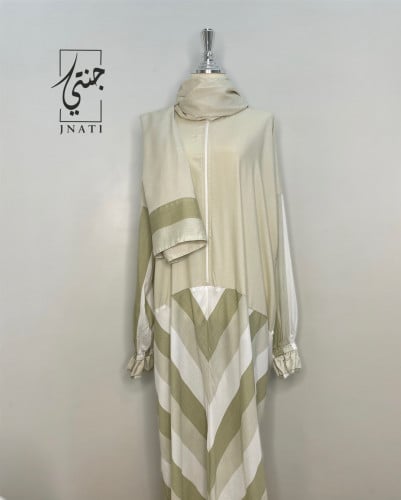 Prayer sheet with zipper in beige color
