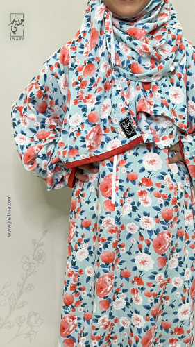 Prayer sheet with zipper, colorful floral pattern