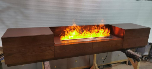 ديكور خشبي مع جهاز بخار3D