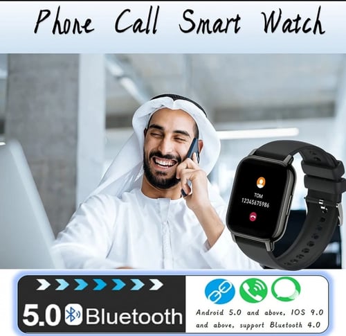 ساعة رياضية ذكية للرجال والنساء 1.85 انش تعمل بالل...