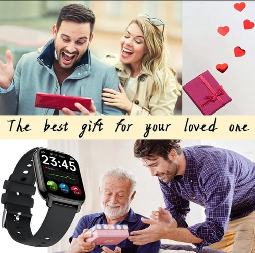 ساعة رياضية ذكية للرجال والنساء 1.85 انش تعمل بالل...