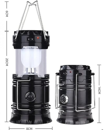 مصباح ليد محمول للتخييم وحالات الطوارئ والإعصار وا...