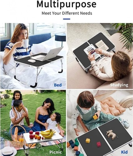 طاولة لابتوب قابلة للطي للاستعمال على السرير والمك...