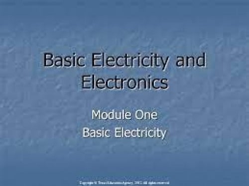 تعلم أساسيات الكهرباء والإلكترونيات