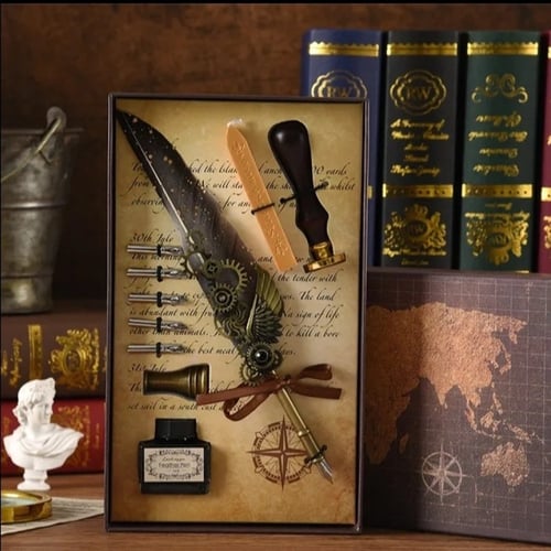 طقم ريشة أقلام Dip الفاخرة