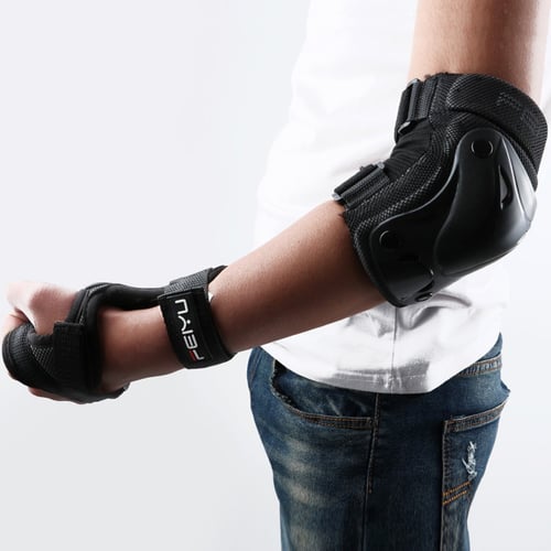 مجموعة واقية رياضية - للكوع والركبة والمعصم - للصغ...