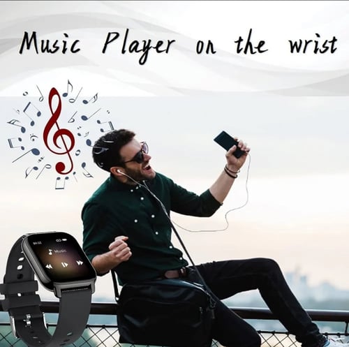 ساعة رياضية ذكية للرجال والنساء 1.85 انش تعمل بالل...