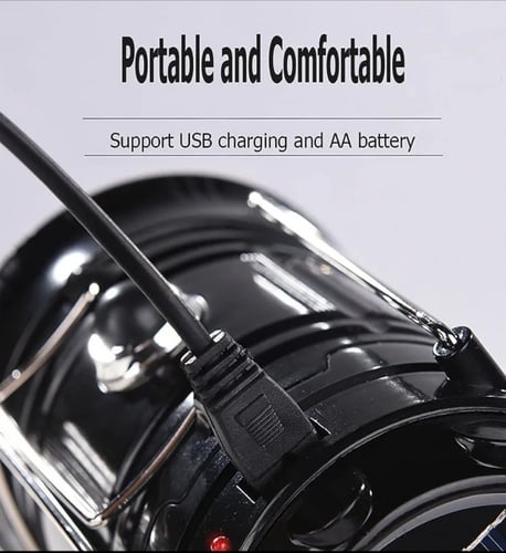 مصباح ليد محمول للتخييم وحالات الطوارئ والإعصار وا...