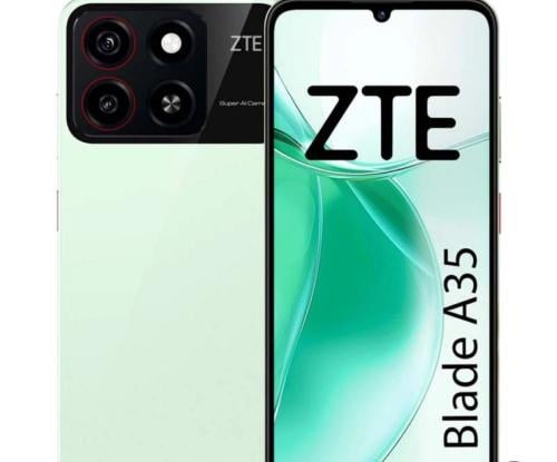 هاتف ZTE Blade A35 ثنائي الشريحة باللون الأسود الن...
