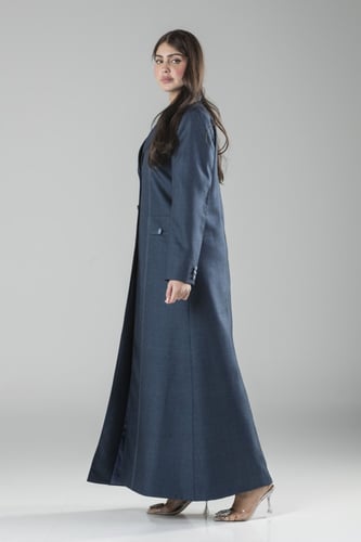 عباية بليزر كحلي قماش صوف