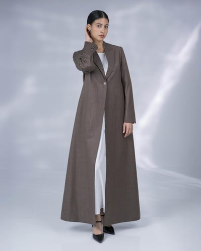 بليزر كتان إنجليزي فاخر - إطلالة ملكية ونحافة بصري...