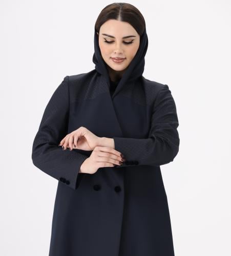 عباية كحلي بلمسات راقيه من المخمل والجاكار الاوروب...