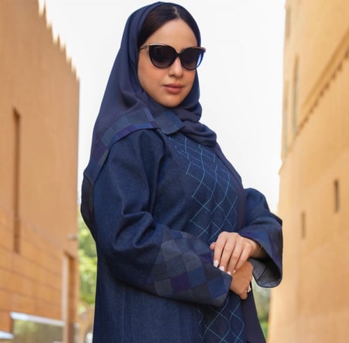 عباية بليزر جنز ايطالي مع صوف ملني