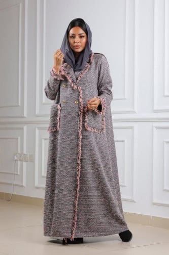 عباية بليزر رمادي توويد ايطالي