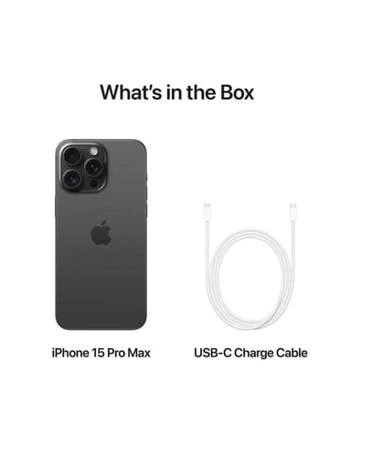 ايفون 15 برو ماكس - تيتانيوم اسود