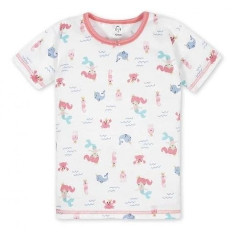 طقم بجامتين حورية البحر قطن عضوي 100% ماركة Gerber