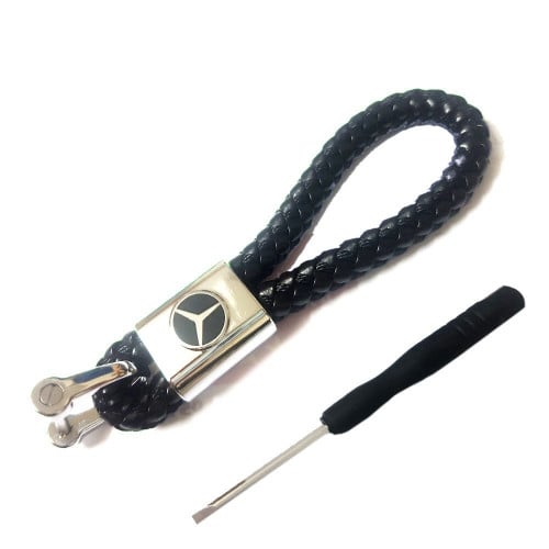 ميدالية سيارة مرسيدس جلد علاقة مفاتيح