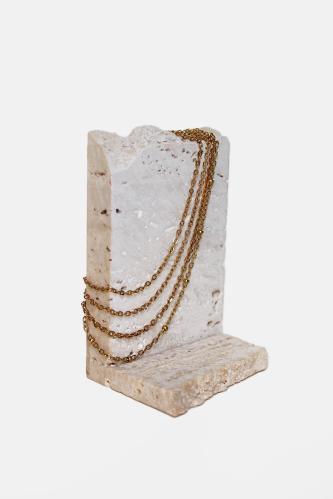 خلخال مطلي ذهب 18K