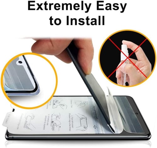 شاشة حماية جالكسي s10 بلس - استكر حماية نانو للشاش...