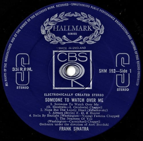 Frank Sinatra - Someone To Watch Over Me