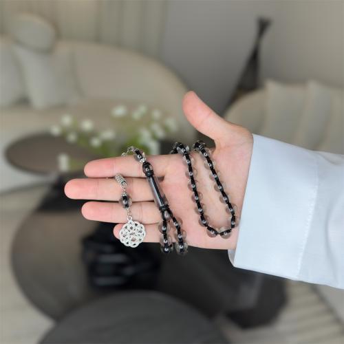 مسباح بكلايت ( اسود شفاف )