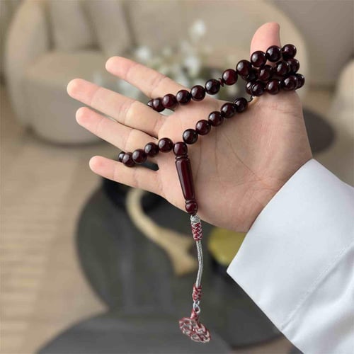 مسباح بكلايت ( احمر معرق )