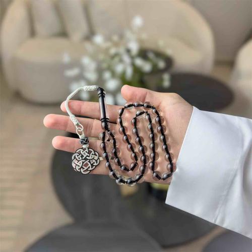 مسباح بكلايت ( اسود شفاف )