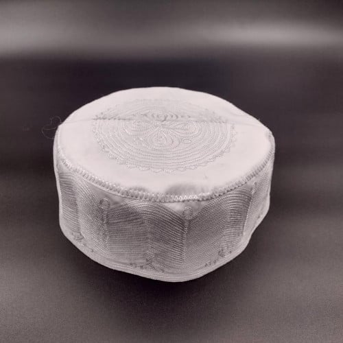 طاقية ملكي نص - نقشة الأمواج الصغيرة - درجة أولى