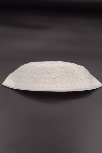 طاقية قصب منقط فضي