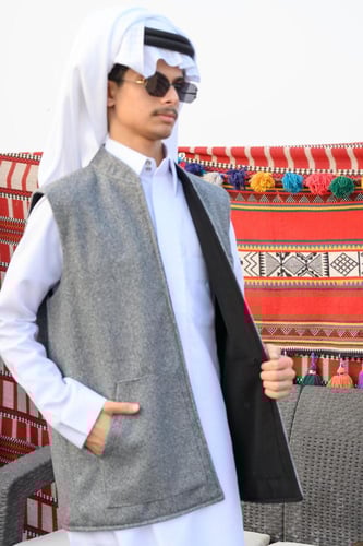 سديري دبل فيس بليزر بجيب امامي