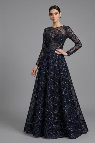 قماش شك كحلي للمناسبات