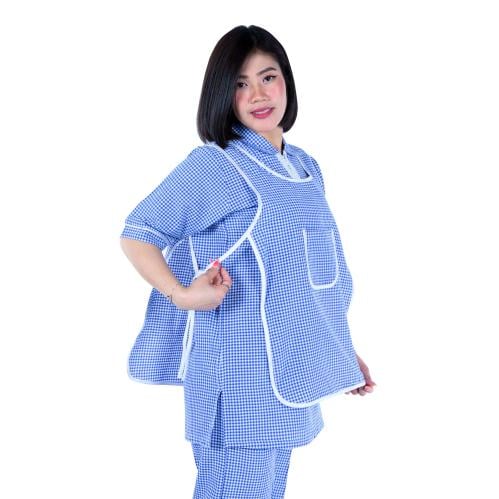 طقم عاملة منزل كاروهات 3 قطع