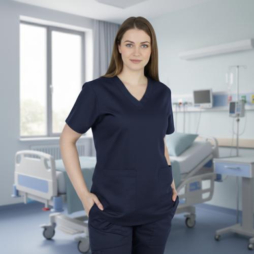 سكراب طبي نسائي لون كحلي