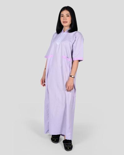 زي عاملة منزلية باكمام كاروهات