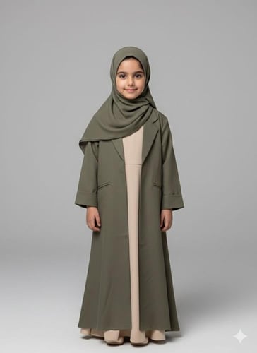 عباية بناتية بقصة البليزر الأنيقة