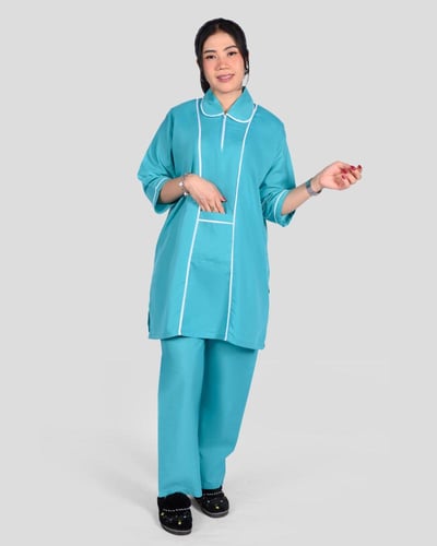 زي عاملة منزلية كويتي بخطوط امامية