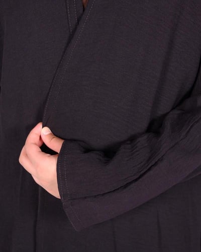 عباية كتان ملونة للبنات بتصميم عملي