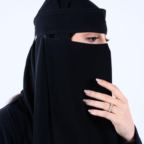 نقاب طويل خط واحد