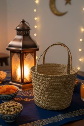 زنبيل تراثي دائري 18 سم