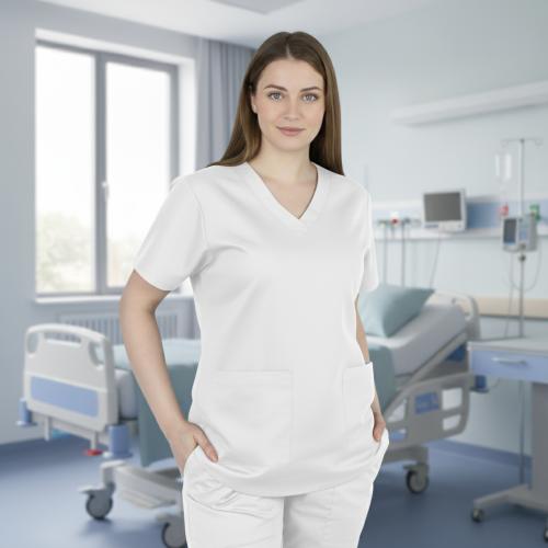 سكراب طبي نسائي لون أبيض